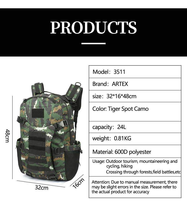 Artex waterproof backpack