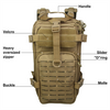 Artex Custom OEM 35L Outdoor Camping Travel Military Sports Waterproof Camouflage Bag 600D Polyester Tactical Backpack