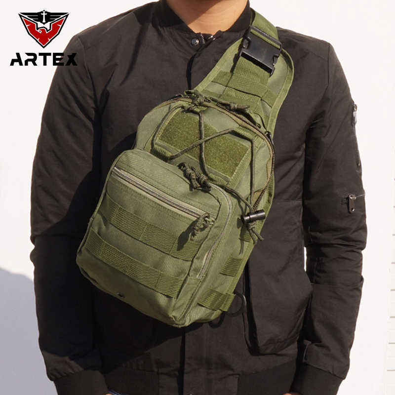 Artex Military Tactical Bag Climbing Shoulder Bags Outdoor Sports Fishing Camping Army Hunting Hiking Travel Trekking Molle Bag Centralized Storage Camouflage Fold Gun Bag
