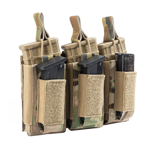 Military Tactical Supplies Molle System 1000d Nylon Tactical Triple Magazine Pouch