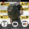 Army Suitability Multi Compartment Tactical Backpacks Large Capacity Military Tactical Hiking Expandable 39L-60L Backpack