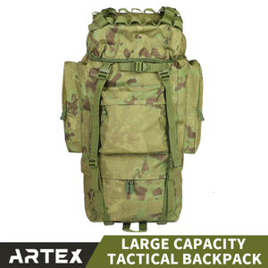 Custom factory Outdoor military fan hiking tactical bag large backpack 75L large capacity multifunctional tactical camo double shoulder backpack