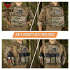 Tactical Airsoft Vest Adjustable & Lightweight Laser-Cutting Modular Paintball Vest with Quick Release Cummerbund OEM