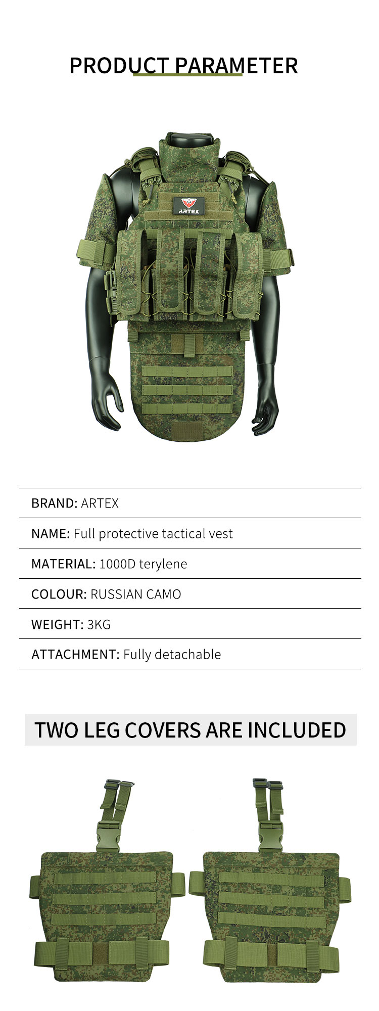 Russian Camouflage Tactical Vest